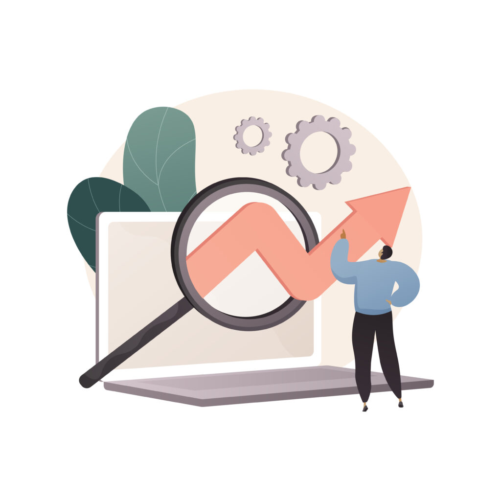 Profesional analizando gráfico crecimiento en curso liderazgo y consultoría estratégica para pymes